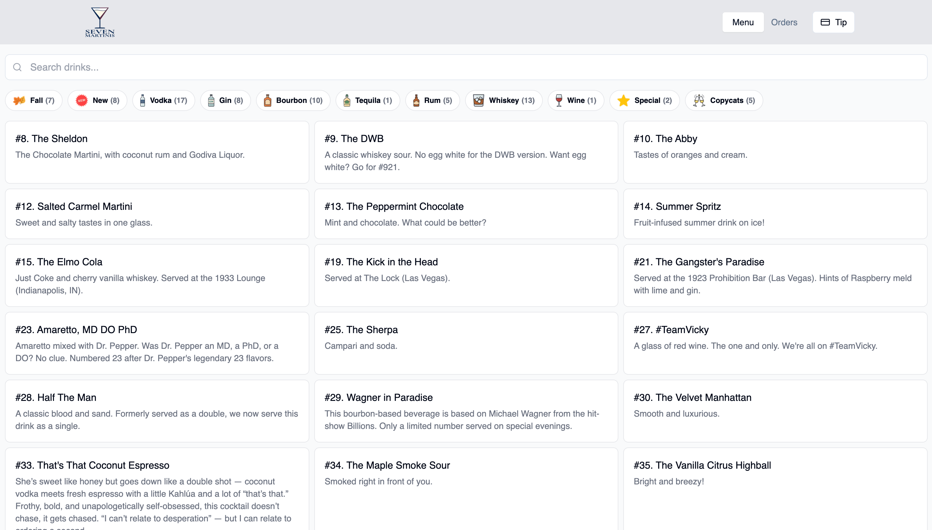 Seven Martinis: Bar Management System - Image 2