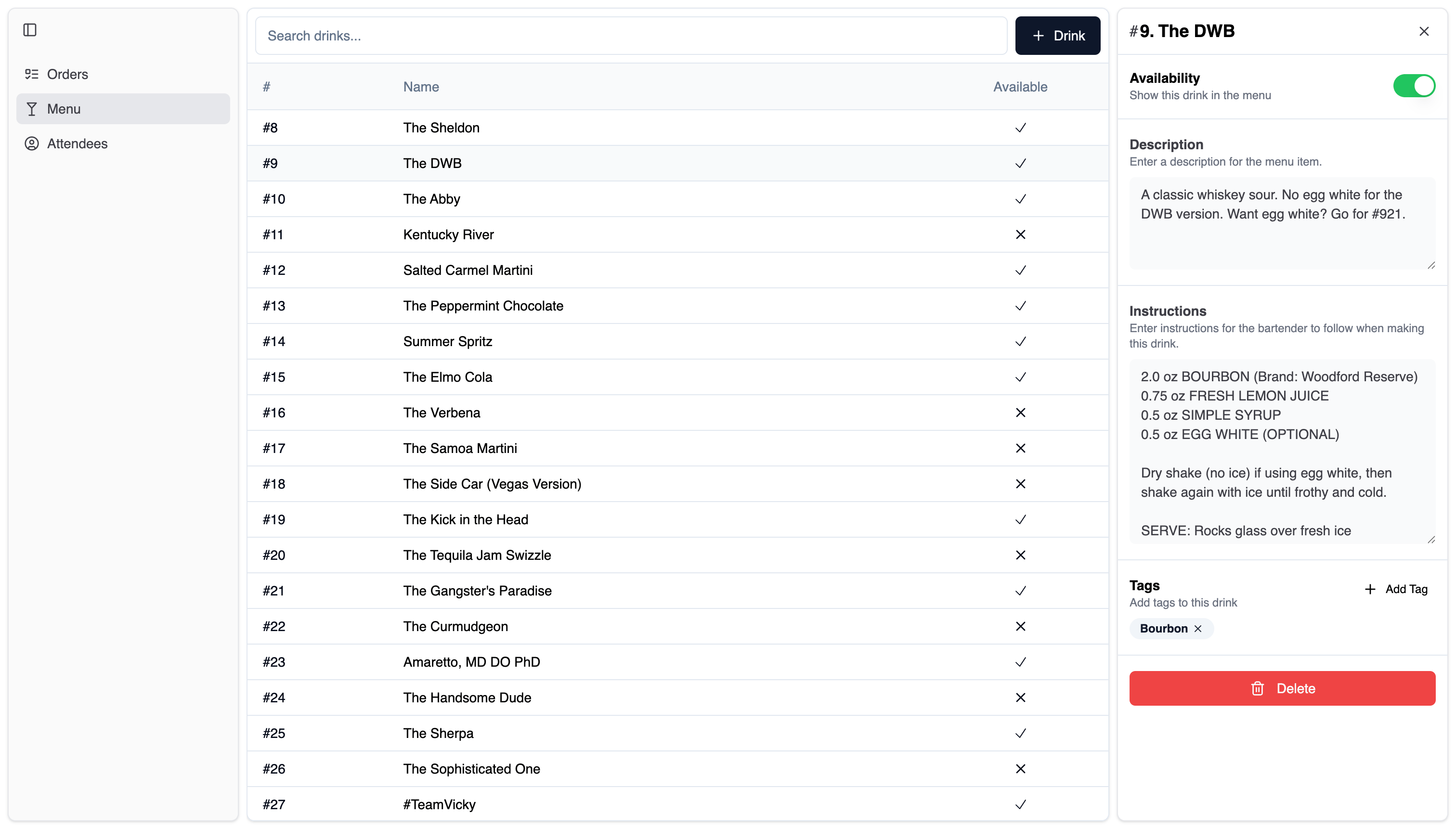 Seven Martinis: Bar Management System - Image 3