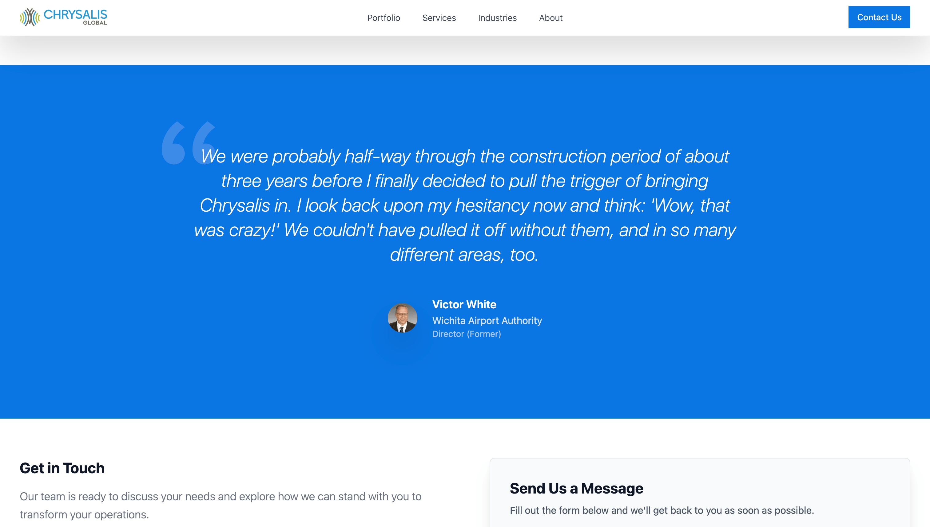 Chrysalis Global Website - Image 4